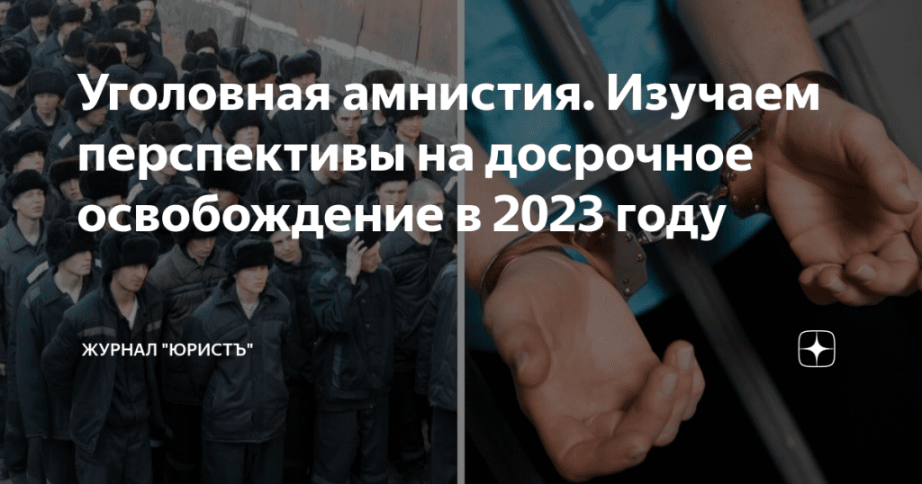 Уголовная амнистия в 2023 — 2024 году: кому она светит?